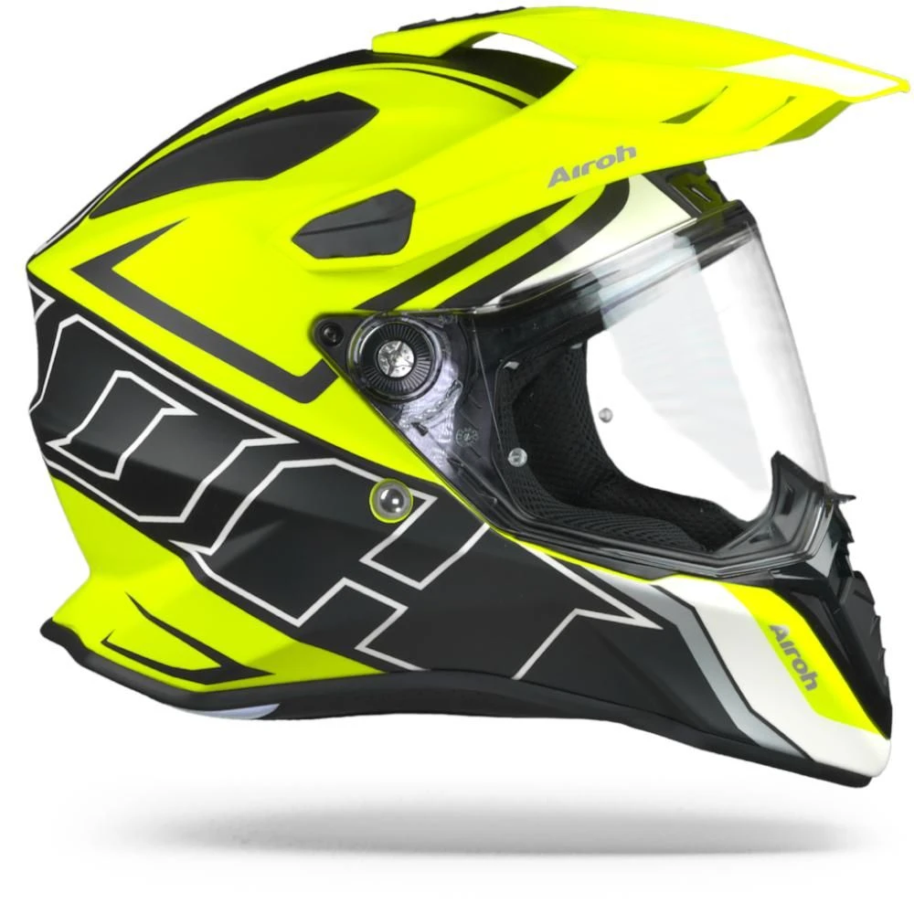 Airoh Commander DUO Geel Mat Adventure Helm 4 Airoh Commander DUO Geel Mat Adventure Helm - Afbeelding 4