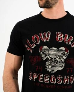 Rokker Slow Burn Black T-Shirt