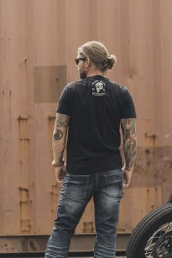 Rokker Slow Burn Black T-Shirt -Motoronderdelen Winkel c30102b