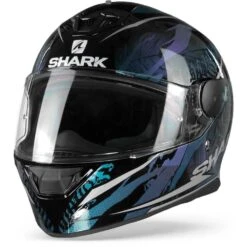 Shark D-Skwal 2 Shigan Zwart Violet Glitter KVX Integraalhelm 8 Shark D-Skwal 2 Shigan Zwart Violet Glitter KVX Integraalhelm -Motoronderdelen Winkel d skwal 2 shigan kvx black violet glit frontpage 1