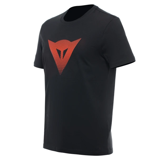 Dainese Dainese T-Shirt Logo Black Fluo Red 1 Dainese Dainese T-Shirt Logo Black Fluo Red