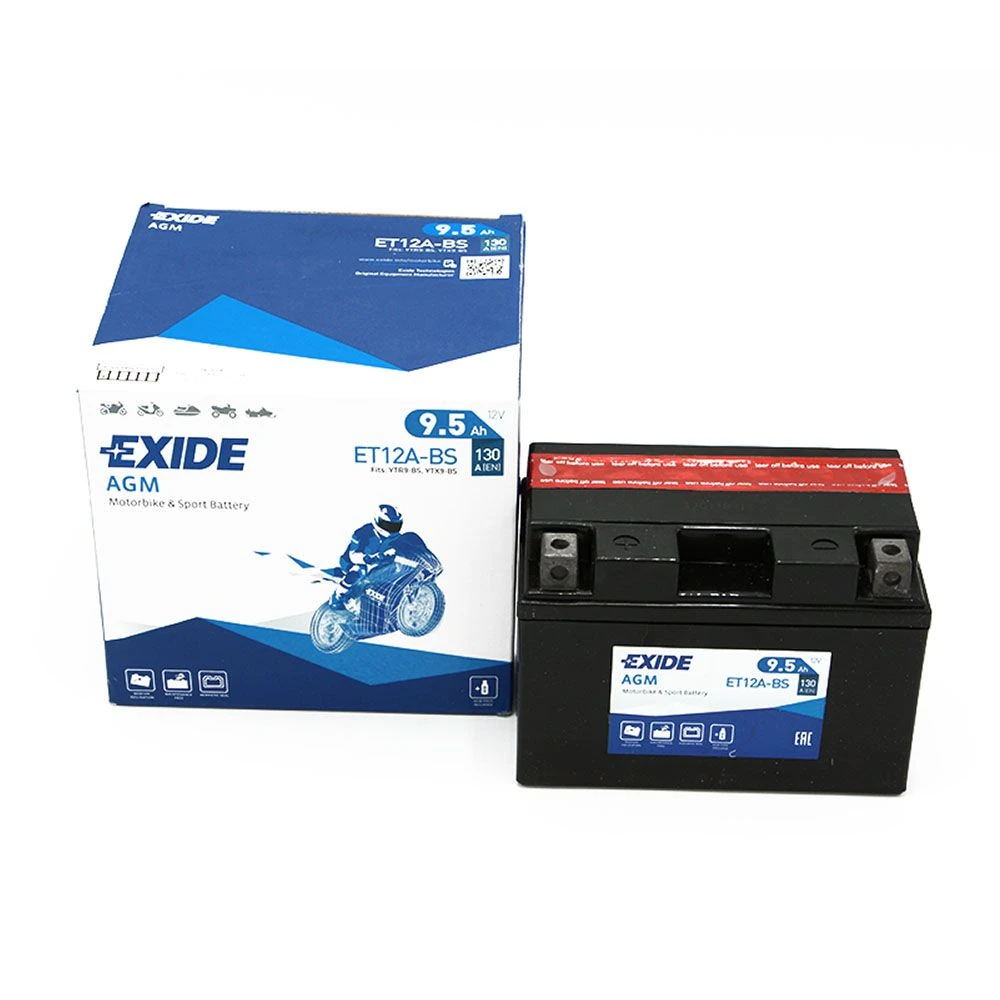 Exide ET12A-BS Onderhoudsvrije Motoraccu 1 Exide ET12A-BS Onderhoudsvrije Motoraccu