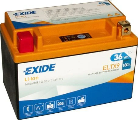EXIDE ELTX9 Lithium-ion Motoraccu 1 EXIDE ELTX9 Lithium-ion Motoraccu