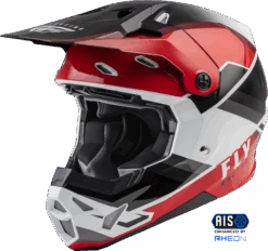 FLY Racing Formula CP Rush Zwart Rood Wit Crosshelm