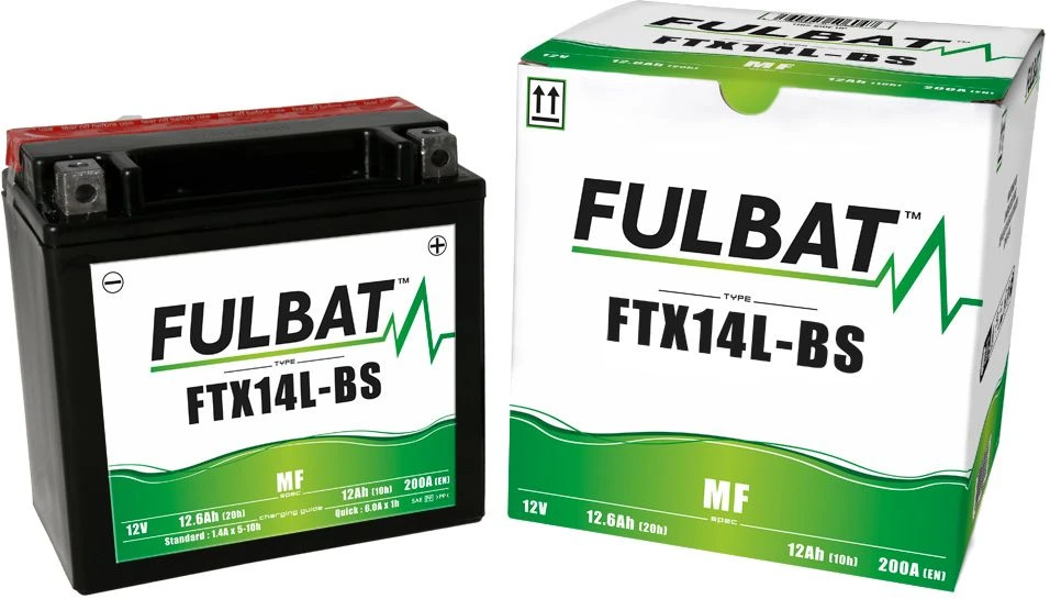 Fulbat FTX14L-BS Onderhoudsvrije Motoraccu 1 Fulbat FTX14L-BS Onderhoudsvrije Motoraccu