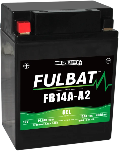 Fulbat FB14A-A2 Gel Motoraccu 1 Fulbat FB14A-A2 Gel Motoraccu