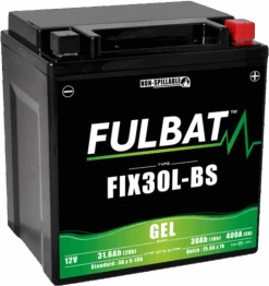 Fulbat FIX30L-BS Gel Motoraccu