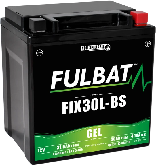 Fulbat FIX30L-BS Gel Motoraccu 1 Fulbat FIX30L-BS Gel Motoraccu