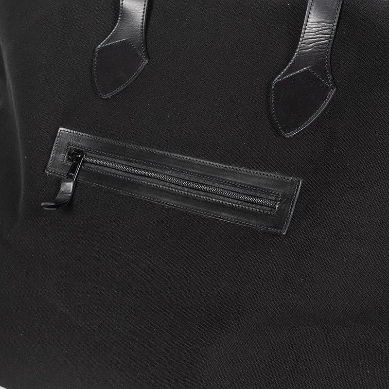 Helstons Journey Bag Black Canvas Bag 2 Helstons Journey Bag Black Canvas Bag - Afbeelding 2