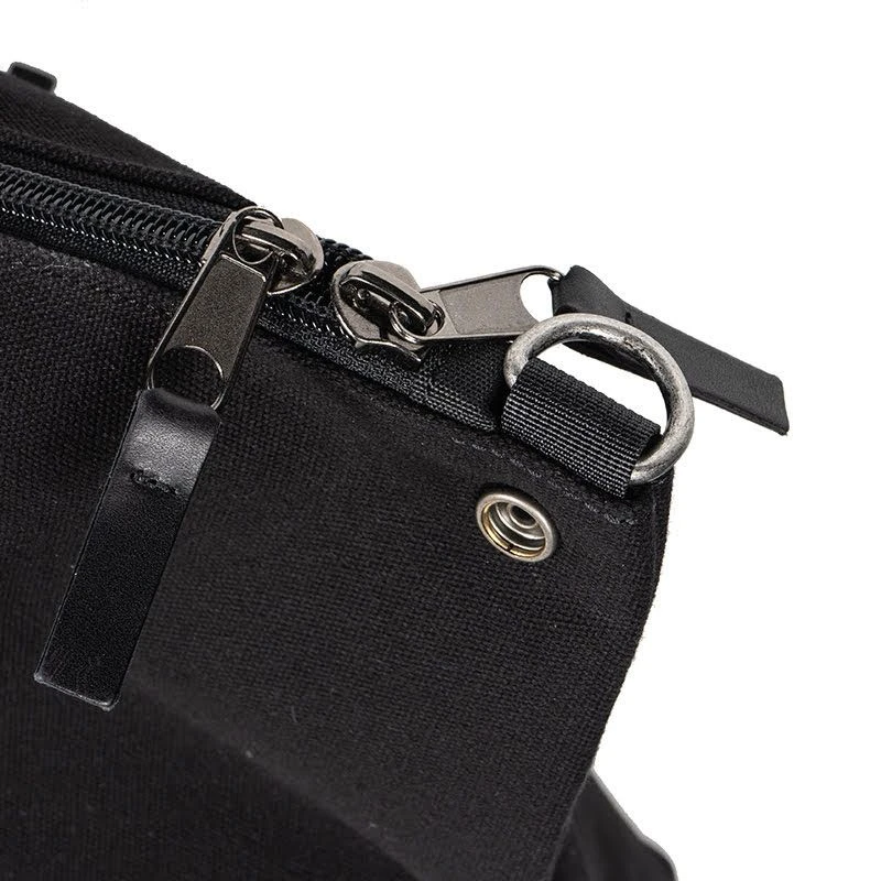 Helstons Journey Bag Black Canvas Bag 4 Helstons Journey Bag Black Canvas Bag - Afbeelding 4