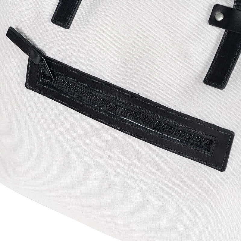 Helstons Two Days Grey Canvas Bag 2 Helstons Two Days Grey Canvas Bag - Afbeelding 2