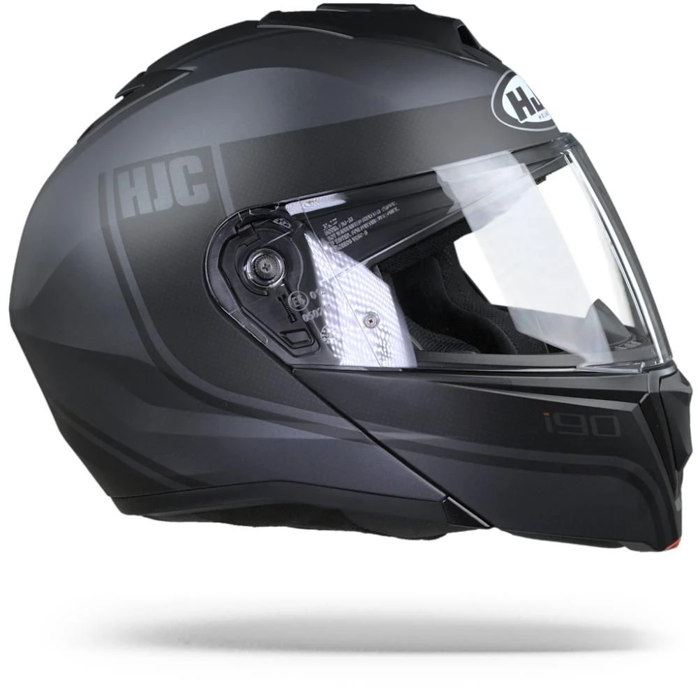 HJC I90 Davan Zwart Systeemhelm 4 HJC I90 Davan Zwart Systeemhelm - Afbeelding 4