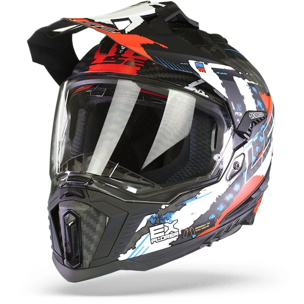 LS2 MX701 C Explorer Extend Mat Rood Adventure Helm 3 LS2 MX701 C Explorer Extend Mat Rood Adventure Helm - Afbeelding 3