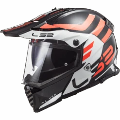LS2 MX436 Pioneer Evo Adventurer Zwart Wit Adventure Helm