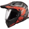 LS2 MX436 Pioneer Evo Adventurer M.Zwart Oranje Adventure Helm