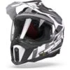 LS2 MX701 Explorer Alter Mat Zwart Wit Adventure Helm