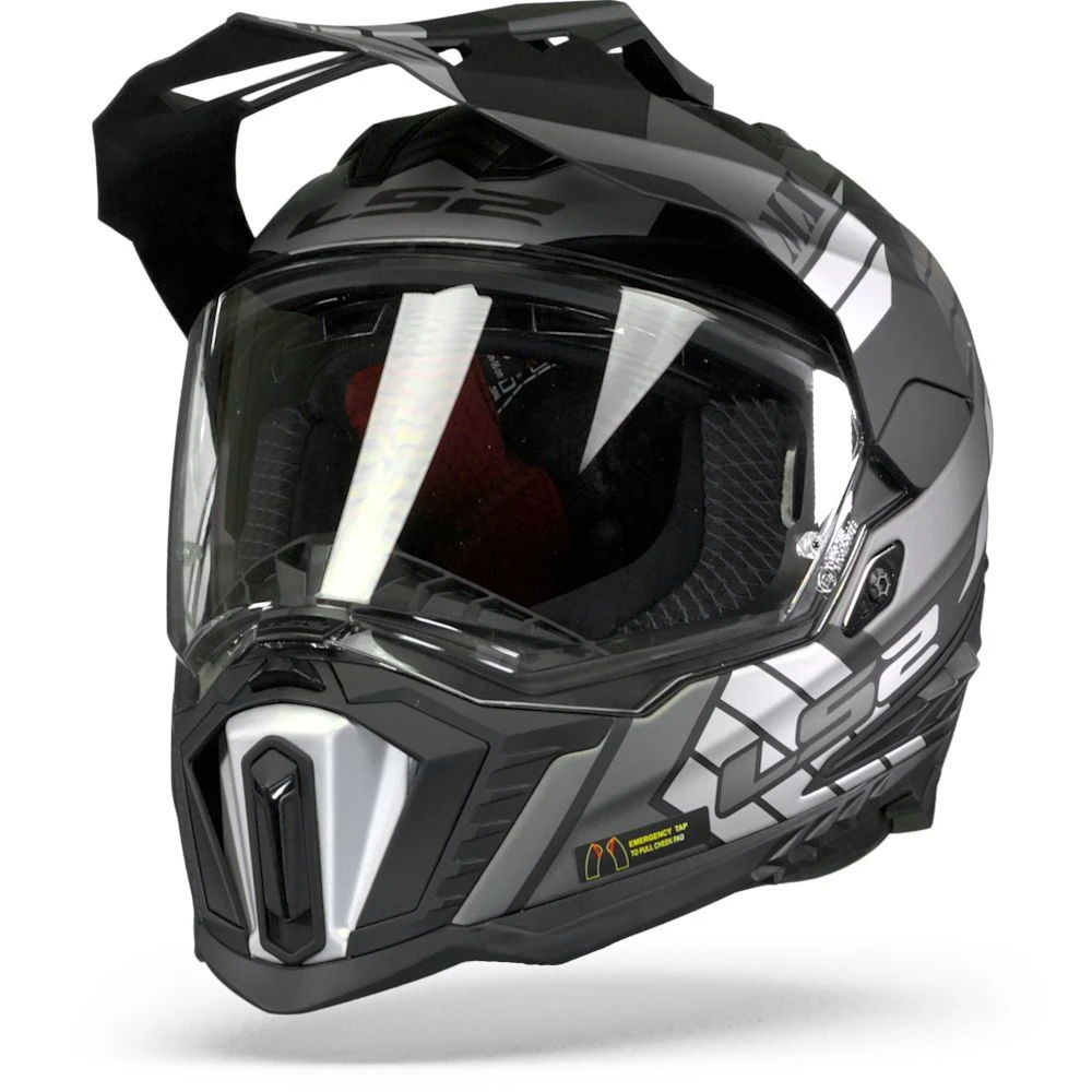 LS2 MX701 Explorer Atlantis Mat Titanium Adventure Helm 1 LS2 MX701 Explorer Atlantis Mat Titanium Adventure Helm