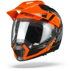 Nolan N70-2 X Decurio 31 Flat Zwart Oranje Wit Antraciet Multihelm
