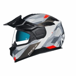 Nexx X.Vilijord Taiga Wit Rood Systeemhelm