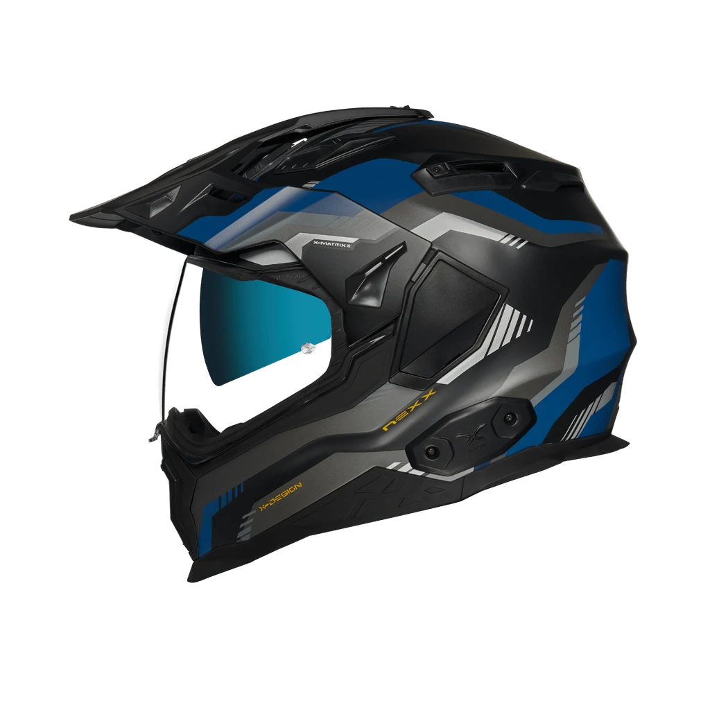Nexx X.Wed2 Columbus Blauw Zwart Matt Adventure Helm 1 Nexx X.Wed2 Columbus Blauw Zwart Matt Adventure Helm
