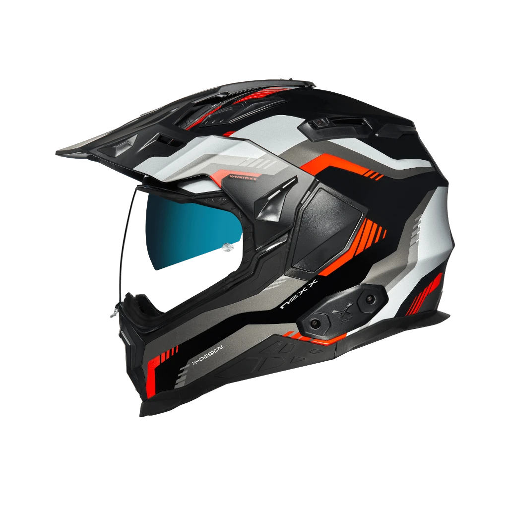 Nexx X.Wed2 Columbus Rood Grijs Adventure Helm 2 Nexx X.Wed2 Columbus Rood Grijs Adventure Helm - Afbeelding 2