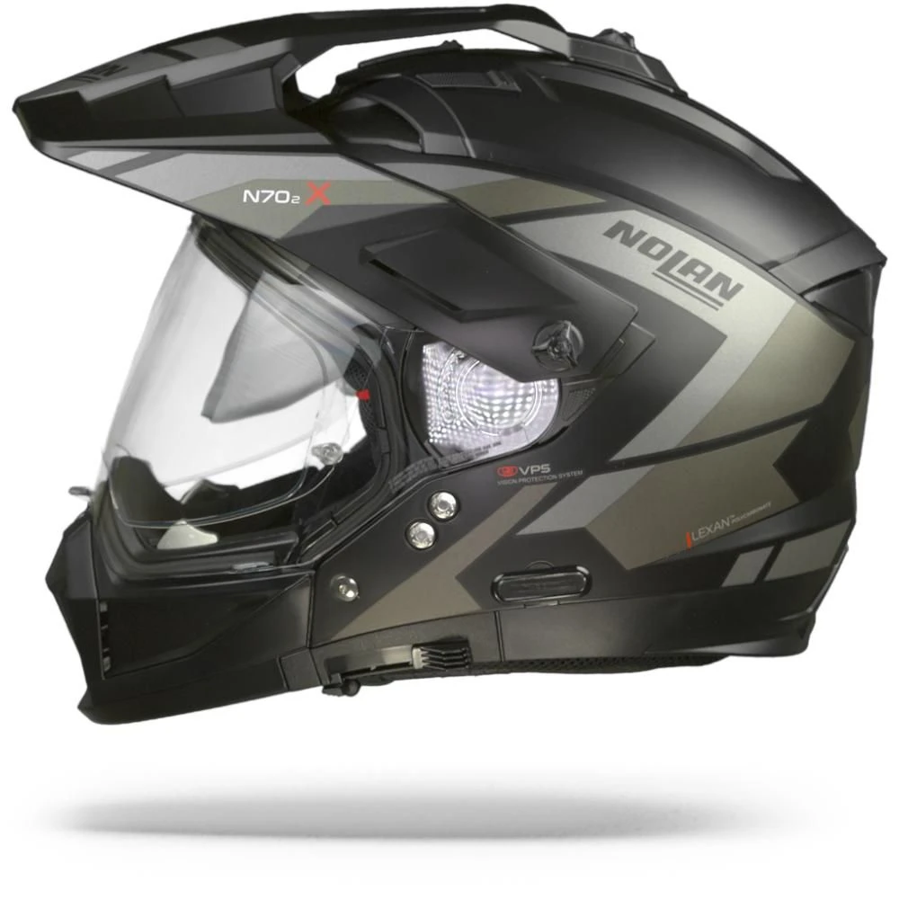 Nolan N70-2 X Grandes Alpes 21 Flat Zwart Grijs Multihelm 4 Nolan N70-2 X Grandes Alpes 21 Flat Zwart Grijs Multihelm - Afbeelding 4