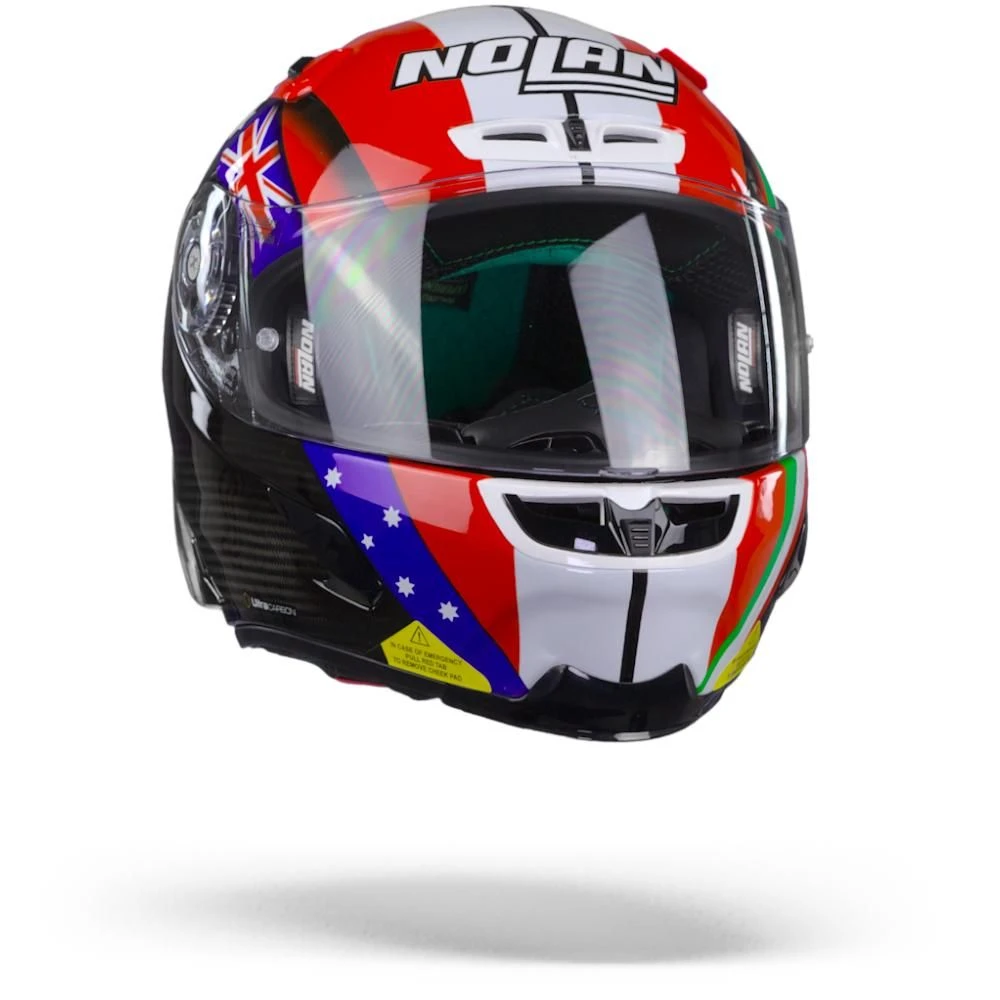 Nolan X-803 RS Ultra Carbon 20 Stoner Together Carbon Zwart Rood Wit Groen Integraalhelm 1 Nolan X-803 RS Ultra Carbon 20 Stoner Together Carbon Zwart Rood Wit Groen Integraalhelm