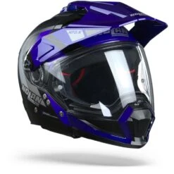 Nolan N70-2 X Decurio 32 Flat Zwart Blauw Zilver Antraciet Multihelm