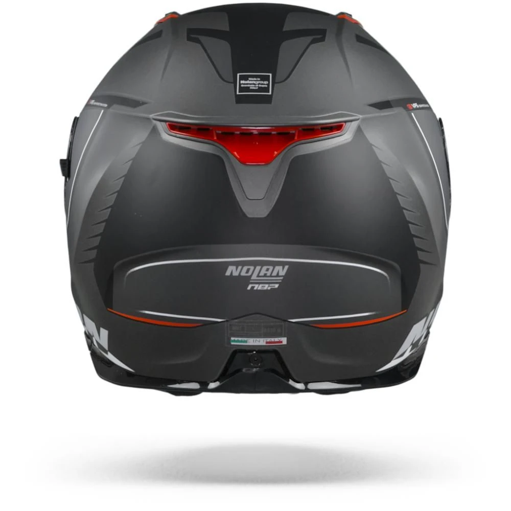 Nolan N87 Miles 87 Flat Lava Grijs Rood Wit Integraalhelm 4 Nolan N87 Miles 87 Flat Lava Grijs Rood Wit Integraalhelm - Afbeelding 4