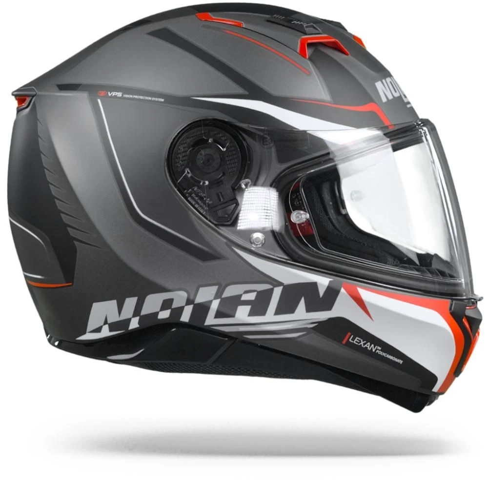 Nolan N87 Miles 87 Flat Lava Grijs Rood Wit Integraalhelm 1 Nolan N87 Miles 87 Flat Lava Grijs Rood Wit Integraalhelm