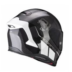 Scorpion Exo-R1 Evo Carbon Air Corpus II Zwart-Wit Integraalhelm