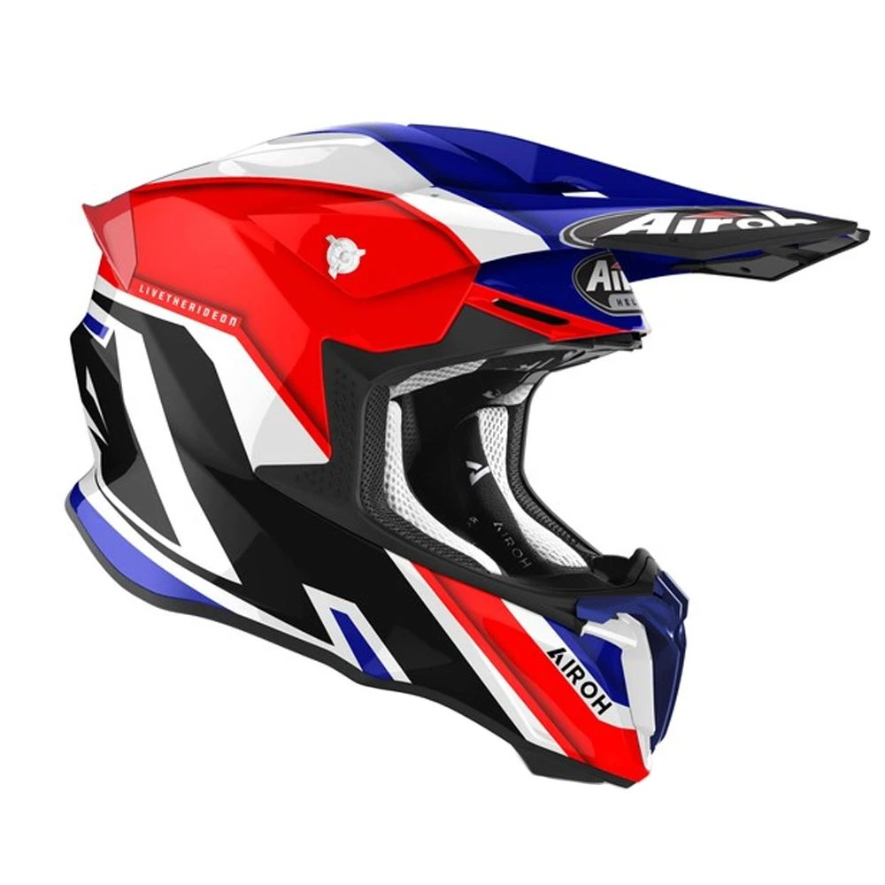 Airoh Twist 2.0 Shaken Blauw Offroad Helm 2 Airoh Twist 2.0 Shaken Blauw Offroad Helm - Afbeelding 2