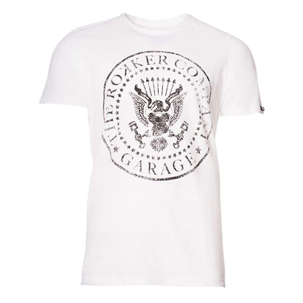 ROKKER Johnny T-Shirt Heren Wit 2 ROKKER Johnny T-Shirt Heren Wit - Afbeelding 2