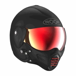 ROOF Roadster Iron Mat Zwart Rood Jethelm -Motoronderdelen Winkel roof roadster iron mat black red 2