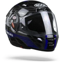 ROOF RO200 Carbon Speeder Zwart Blauw Integraalhelm 8 ROOF RO200 Carbon Speeder Zwart Blauw Integraalhelm -Motoronderdelen Winkel roofro200carbonspeederblackblue.33 1
