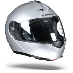 Schuberth C3 Pro Glans Zilver Systeemhelm 7 Schuberth C3 Pro Glans Zilver Systeemhelm -Motoronderdelen Winkel schuberthc3proglossysilver.33