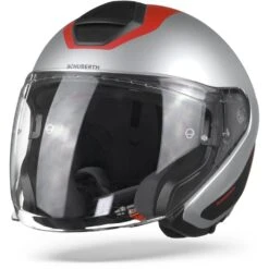 Schuberth M1 Pro Triple Rood Jethelm 9 Schuberth M1 Pro Triple Rood Jethelm -Motoronderdelen Winkel schuberthm1protriplered frontpage