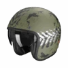 Scorpion Belfast Evo Nevada Mat Groen Zilver Jet Helm