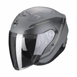 Scorpion EXO-230 Fenix Mat Cement Grijs-Zwart Jethelm 5 Scorpion EXO-230 Fenix Mat Cement Grijs-Zwart Jethelm -Motoronderdelen Winkel scorpion exo 230 fenix matt cement grey black