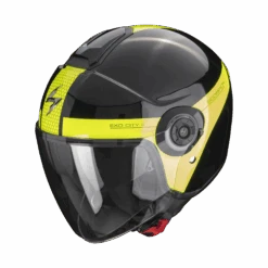 Scorpion Exo-City II Short Metal Zwart-Neon Geel Jethelm