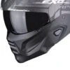 Scorpion Exo-Combat II Xenon Matt Black-White