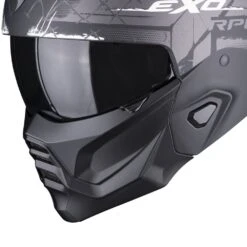 Scorpion Exo-Combat II Xenon Matt Black-White