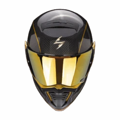 Scorpion EXO-HX1 Carbon Se Zwart-Goud Integraalhelm -Motoronderdelen Winkel scorpion exo hx1 carbon se black gold 1