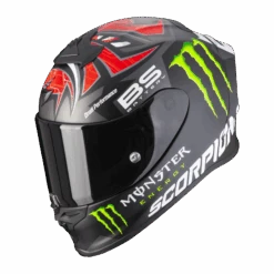 Scorpion EXO-R1 Air Fabio Monster Replica Zwart Mat Rood Integraalhelm