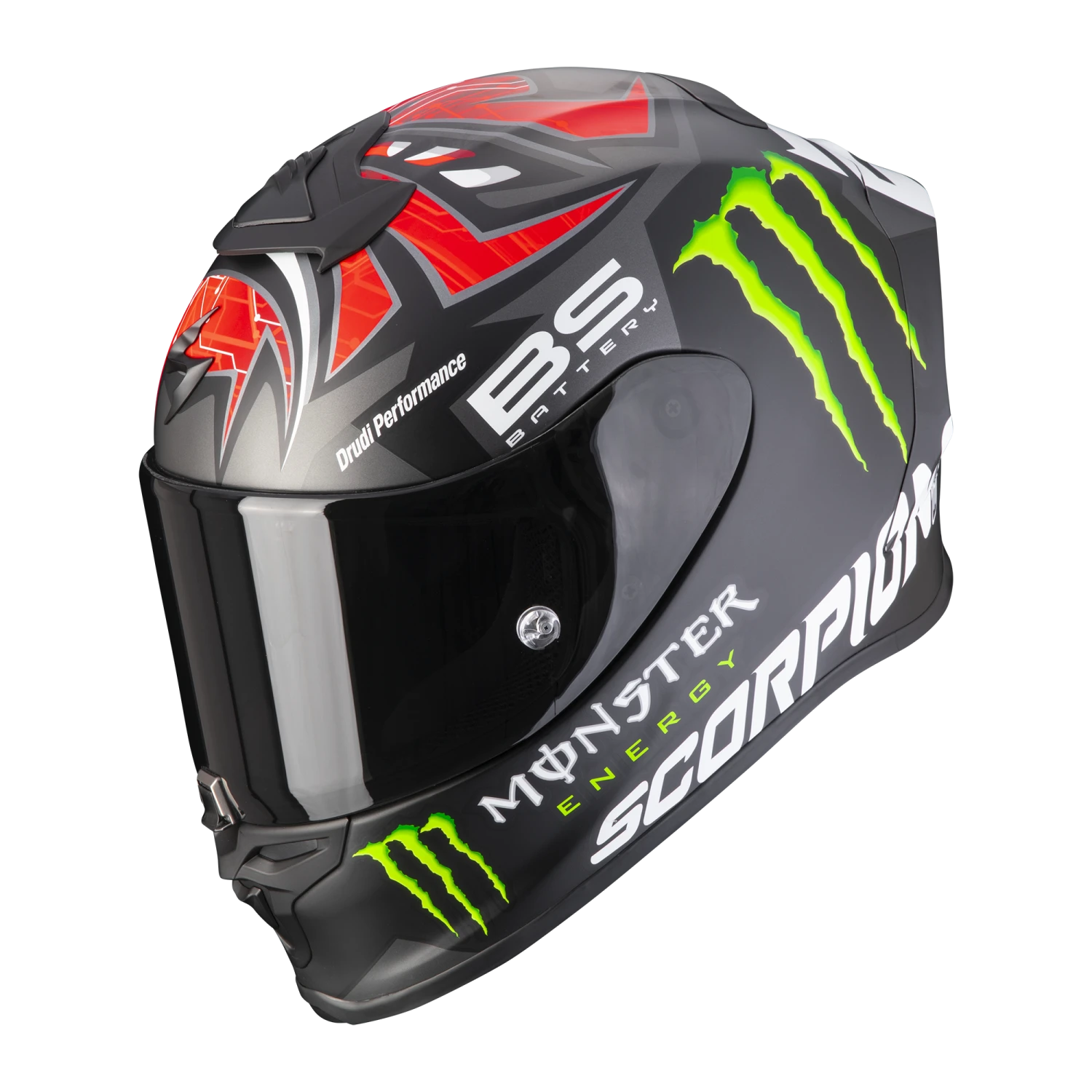 Scorpion EXO-R1 Air Fabio Monster Replica Zwart Mat Rood Integraalhelm 1 Scorpion EXO-R1 Air Fabio Monster Replica Zwart Mat Rood Integraalhelm