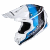 Scorpion VX-16 Evo Air Gem Wit-Blauw Crosshelm