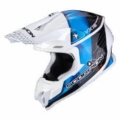Scorpion VX-16 Evo Air Gem Wit-Blauw Crosshelm