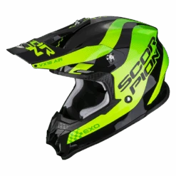Scorpion VX-16 Evo Air Soul Zwart-Groen Crosshelm -Motoronderdelen Winkel scorpion vx 16 evo air soul black green 1 2