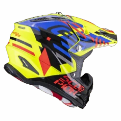 Scorpion VX-22 Air Neox Neon Geel-Blauw-Rood Crosshelm