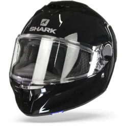 Shark Spartan GT Blank Bcl. Micr. Zwart Blk Integraalhelm -Motoronderdelen Winkel shark spartan gt blank bcl micr.black blk frontpage